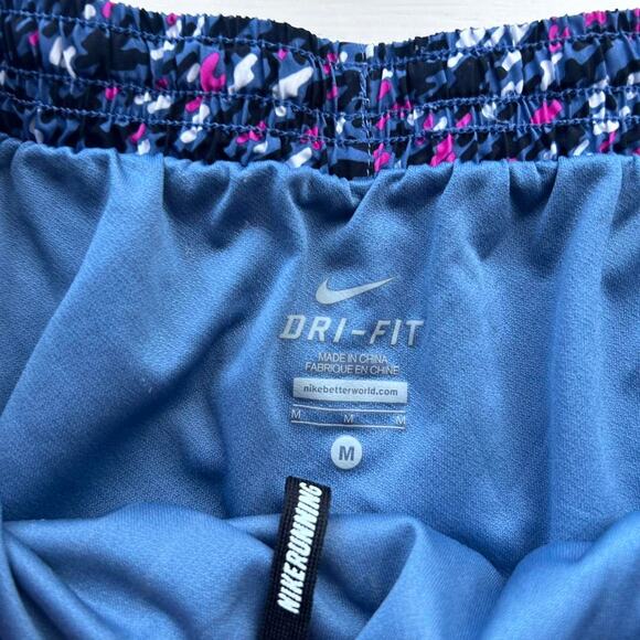 Nike dri fit running shorts Medium Pink/black EUC - Picture 3 of 5